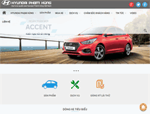 Tablet Screenshot of hyundai-phamhung.com